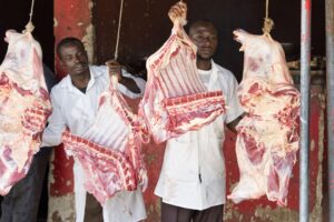 Butchers, Outdoor Meat Market, Uganda, East Africa